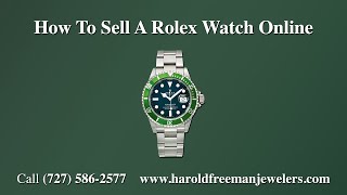 How To Sell A Rolex Watch Online