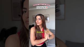 How To Apply Hair Serum Correctly ☑️ #shorts