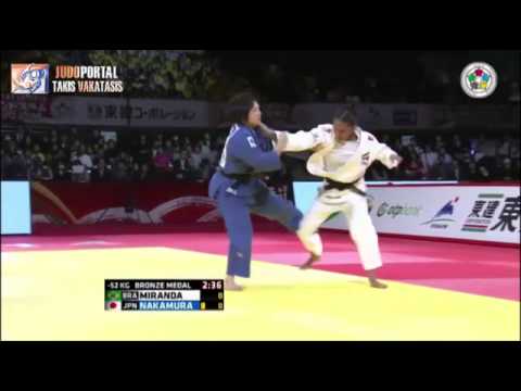 Judo Grand Slam Tokyo 2014 Bronze  52kg MIRANDA Erika BRA vs  NAKAMURA  Misato JPN