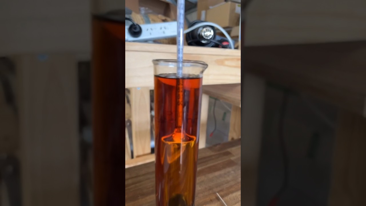 How to ABV test whisky using a alcometer. #whisky #distillery