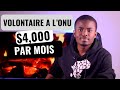 4000 Par Mois Pour Un Volontaire Des Nations Unies