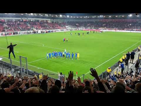 2018-10-16 - Hallescher FC vs. F.C. Hansa Rostock - 10. Spieltag 2018/19 - Gästekurve