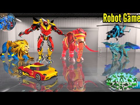 Multi Animals Robot Car Dragon Transform Game - Android GamePaly | Animal Robot Game Showdown