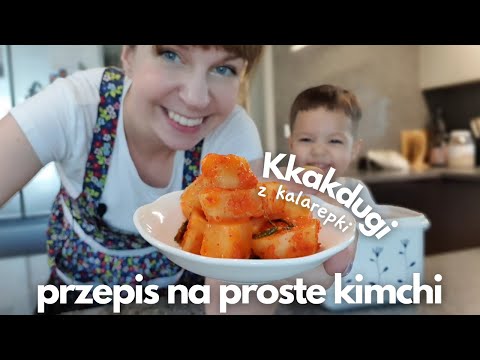 Kimchi Recipe - Delicious and Simple Kohlrabi Kkakdugi! - Kimchi Perfect for a Cutlet