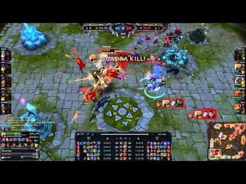 TSM Bjergsen   Amazing Azir Pentakill after a Quadra