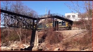 preview picture of video 'Railfanning the Clinchfield RR;Mixed Manifest in Spruce Pine nc'