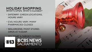 What's open and what's closed in Sacramento on Christmas Day