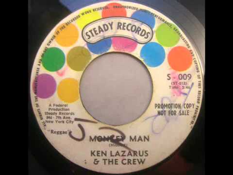 Ken Lazarus  Monkey Man  Steady S-009 45 spin