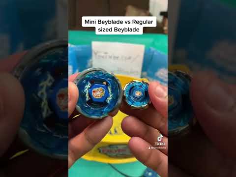 Mini Beyblade vs Regular Beyblade