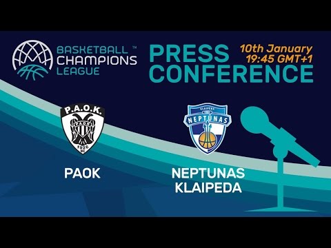 PAOK v Neptunas Klaipeda - Press Conference - Basketball Champions League