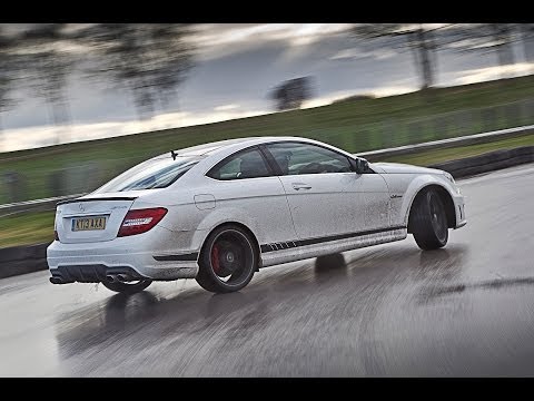 Autocar drift challenge, starring Mercedes C63 AMG and Audi R8