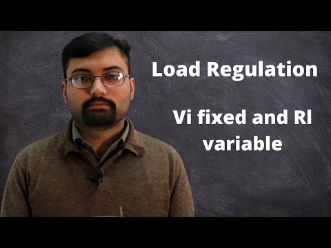 Rl variable and Vi is fixed | Load Regulation