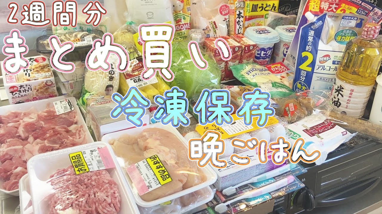 Sub【食材まとめ買い/冷凍保存】毎日を楽に/2日間の晩ごはん/片付け/唐揚げ/ギャバンカレー粉キーマカレー/Buying in Bulk