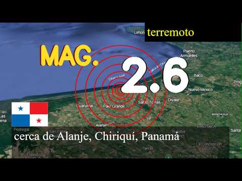 😱🚨  Terremoto cerca de Alanje, Chiriquí, Panamá actualizaciones en vivo hoy: Terremoto de magnitud 2