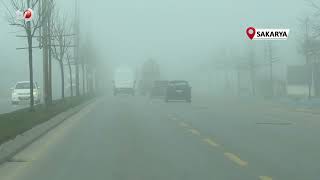 Sakarya Güne Sisle Uyandı, Görüş Mesafesi 10 Metreye Kadar Düştü