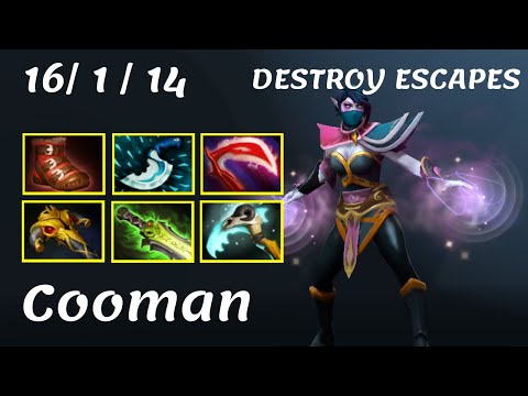 Cooman Templar Assassin - WTF Item Builds To Destroy Escapes? Dota 2 7.22