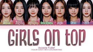 Universe Ticket Girls On Top (by BoA) Lyrics (Color Coded Lyrics)