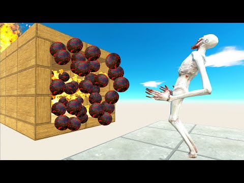 TUNNEL OF FIREBALLS VS MONSTERS - Animal Revolt Battle Simulator