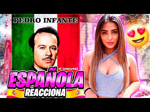 ESPAÑOLA REACCIONA A Pedro Infante Cielito lindo from los tres Garcias