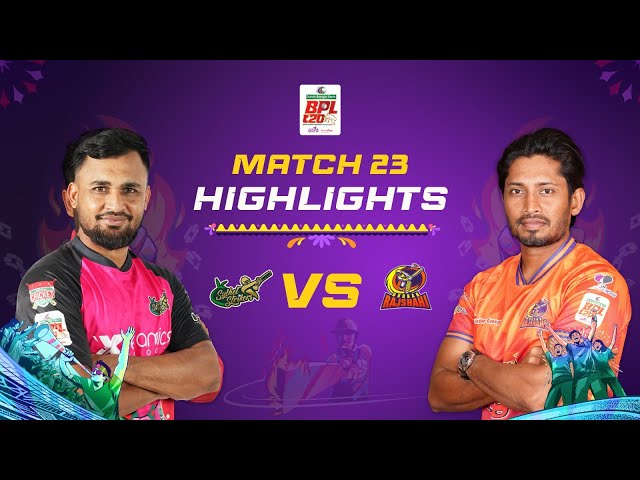 Highlights | Match 23: Durbar Rajshahi vs Sylhet Strikers