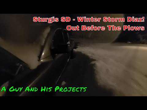 Winter Storm Diaz In Sturgis To Deadwood, South Dakota...Driving Before The Plows Get Out...Uh Oh