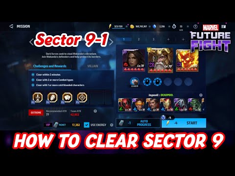 Dispatch Mission Sector 9-1 | How to Clear Sector 9-1 | Marvel Future Fight - MFF HINDI INDIA