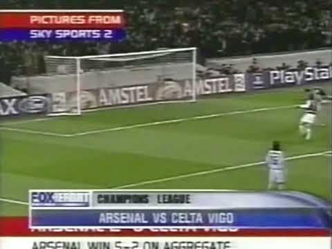 Arsenal 2:0 Celta (5:2). 1/8 UCL 2003/04