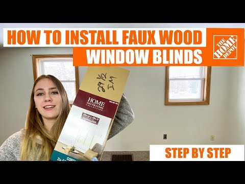 Faux Wood Blinds Installation | Hang Faux Wood Window Blinds