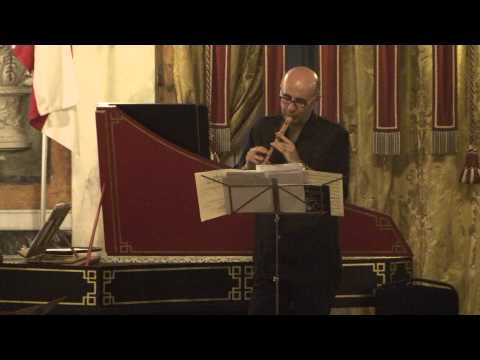 M DE LA BARRE - Suite in Sol Maggiore_L'Inconnue per flauto e bc - Ciaccona