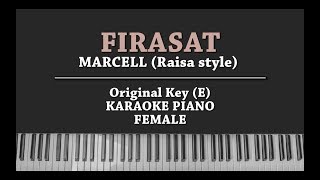 Firasat - Raisa / Marcel (KARAOKE PIANO)
