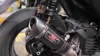 Download lagu Yamaha Aerox 155 2024 dengan knalpot Yoshimura R77 370mm full system. mp3