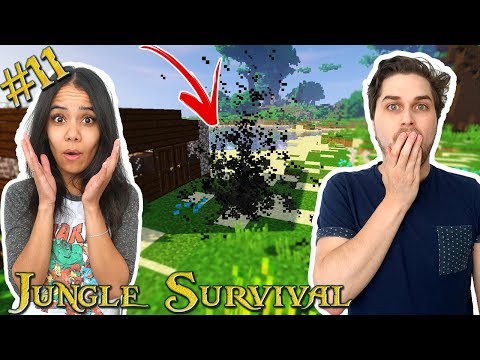MYSTERIOUS SMOKE IN FRONT OF OUR HOUSE!  😱 - JUNGLE SURVIVAL #11