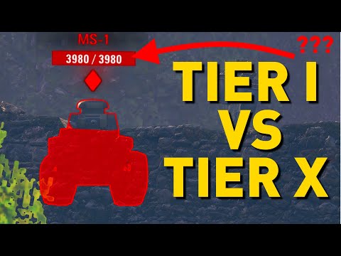 Tier 1 vs Tier 10 in World of Tanks!!!