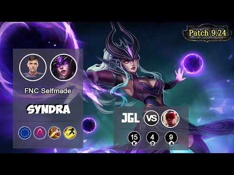 FNC Selfmade Syndra Jungle VS Lee Sin | LOL | S9 EUW Challenger - Full Gameplay