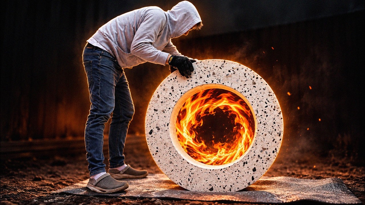 I Turned Old Gravel and Cement into a FIRE PORTAL!