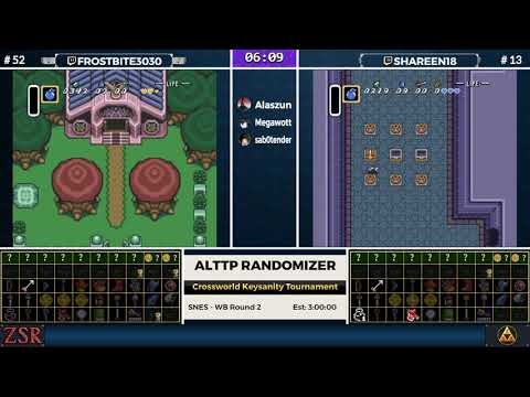 ALttPR Crossworld Keysanity Tournament: WB Round 2 - Frostbite3030 vs. Shareen18
