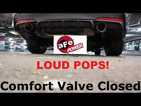 BMW F30 AFE Mach Force XP Valve Axle Back Exhaust Installed