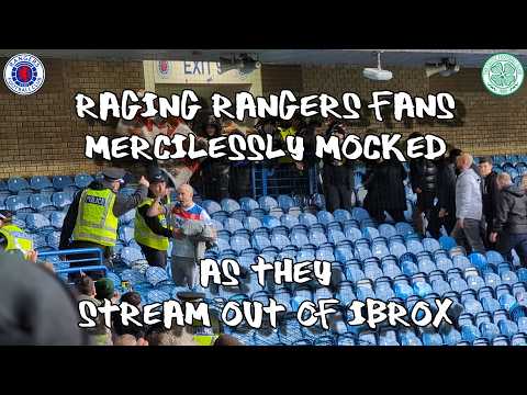 Raging Rangers Fans Mocked Mercilessly as They Stream Out of Ibrox - Rangers 2 - Celtic 2 - 01/03/26