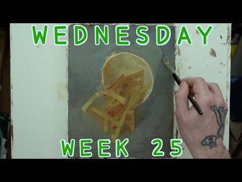 Wednesday, Week 25: Artifact - Sacrifices, Oil on Paper (08/07/2020)