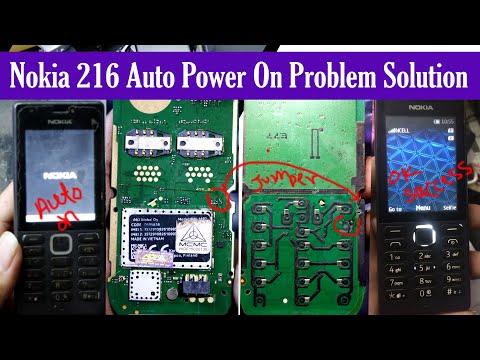 Nokia 216 rm-1187 auto power on problem solution || rm-1187 power key not working jumper solution