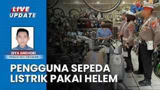 Kendarai Sepeda Listrik Wajib Pakai Helm! Satlantas Polres Kediri Larang Berkendara di Jalan Raya