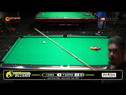 #1 - Fach GARCIA vs Paul SANTOS / Hard Times 9-Ball / Sept 2019
