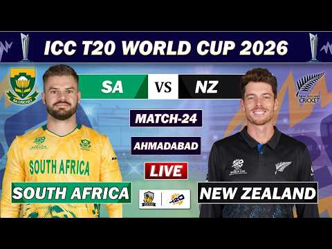 SOUTH AFRICA VS NEW ZEALAND MATCH 24 LIVE COMMENTARY| SA VS NZ CRICKET MATCH| ICC T20 WORLD CUP | NZ
