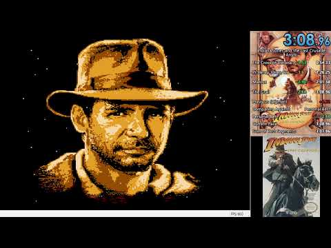 Indiana Jones and the Last Crusade (Taito) (NES) Any% speedrun in 3:08 (former World Record)