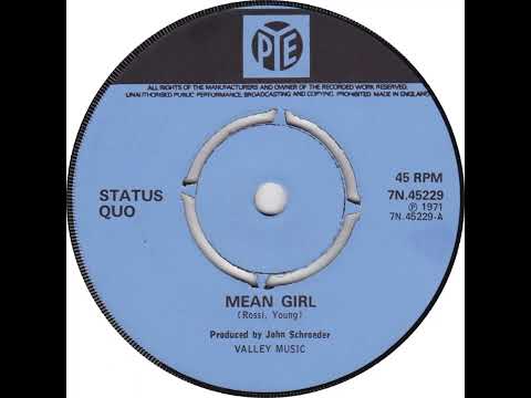 UK New Entry 1973 (76) Status Quo - Mean Girl