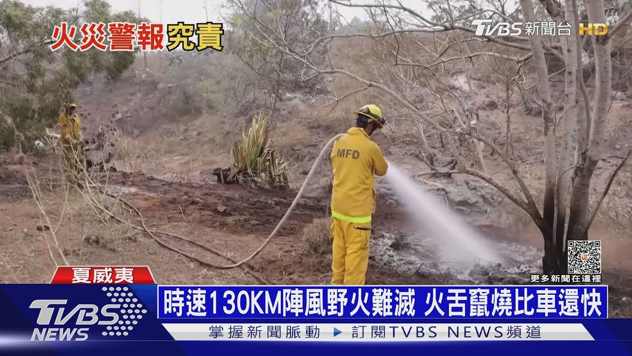 時速130KM陣風野火難滅 歐普拉投入夏威夷救災