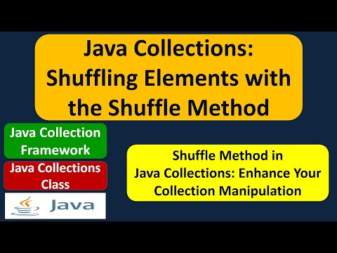 Java Collections Shuffling Elements With The Shuffle Method Java Collection Framework