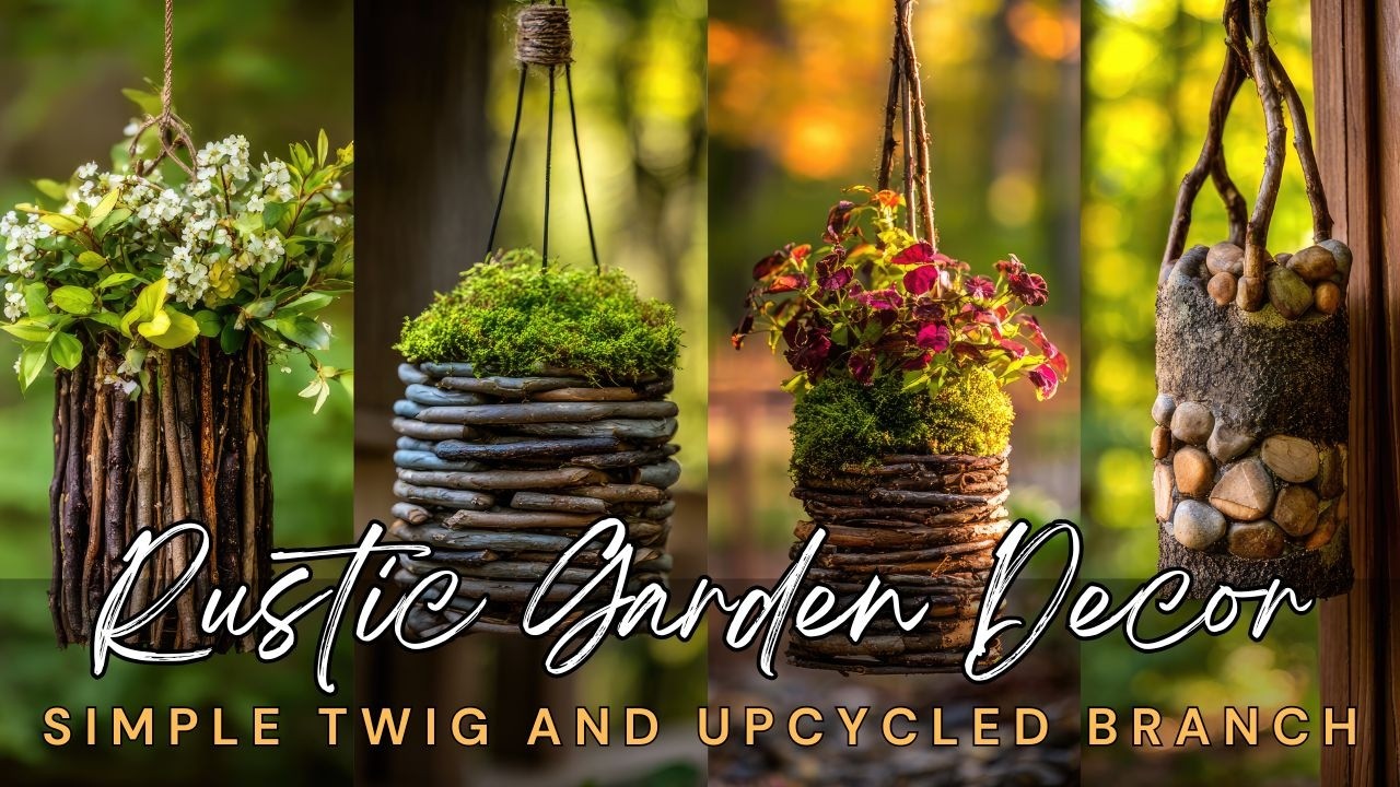 Easy Rustic Garden Decor: Simple Twig and Upcycled Branch Transformations