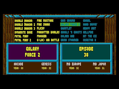 Arcade Games Vs Sega Genesis - Galaxy Force 2