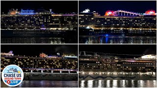 Cruise Ship Light Parade | 10 Different Cruise Ship Sail Aways 